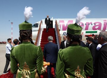 رئیس‌جمهور وارد بیشکک شد