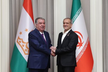 تاکید روسای جمهوری ایران و تاجیکستان بر توسعه و تعمیق مناسبات
