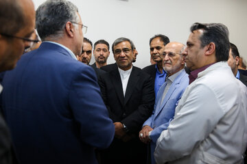 غلامحسین مظفری، استاندار خراسان رضوی در بازدید وزیر بهداشت از مرکز سایبرنایف بیمارستان امام رضا(ع) مشهد