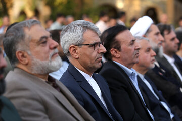 سالار آبنوش، نماینده مجلس قزوین-صادق بقایی، سخنگوی وزارت خارجه- محمد نوذری استاندار قزوین-سیّد رضا صالحی امیری، وزیر میراث فرهنگی 