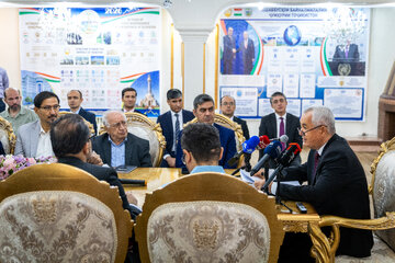 نشست خبری «نظام‌الدین زاهدی» سفیر تاجیکستان در ایران