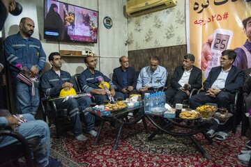 دیدار مدیرعامل توانیر با سیمبانان واحد اتفاقات و فوریت‌های امور برق شمال ساری