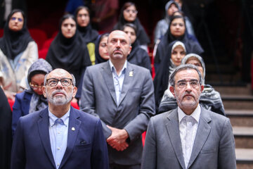 علی منتظری، رییس جهاد دانشگاهی در مراسم افتتاحیه کنگره بین‌المللی رویان