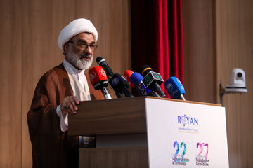 عبدالحسین خسروپناه، دبیر شورای عالی انقلاب فرهنگی در مراسم افتتاحیه کنگره بین‌المللی رویان