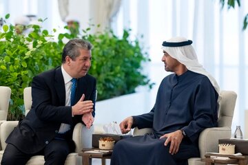 دیدار مسرور بارزانی و رئیس امارات