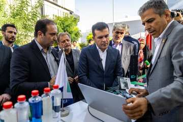  حسین افشین، معاون علمی، فناوری رئیس‌جمهور در مراسم گشایش نمایشگاه اینوتکس ۲۰۲۶