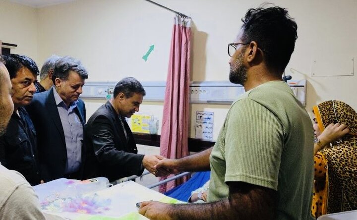 پیگیری وضعیت مجروحان حمله آمریکا به کوهستک توسط استانداری هرمزگان