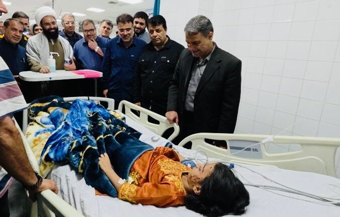 پیگیری وضعیت مجروحان حمله آمریکا به کوهستک توسط استانداری هرمزگان