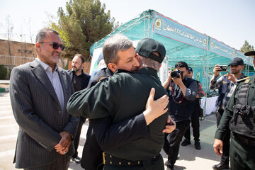 مهدی جمال‌نژاد، استاندار اصفهان.سردار سرتیپ پاسدار حمیدرضا اشراق،و معاون هماهنگ‌کننده فرماندهی کل انتظامی 