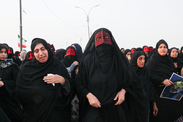 مراسم تشییع پیکر شهدای حمله جنایتکارانه آمریکا به یک مراسم عروسی سیریک - کوهستک