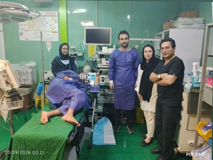 خروج سه قطعه فنس از دستگاه گوارش جوان ساوجی