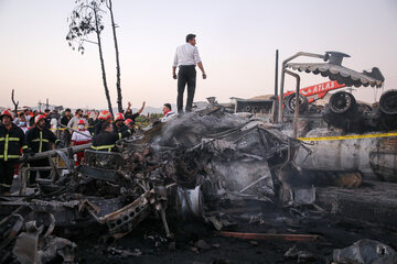 حادثه انفجار تانکر سوخت - سنندج