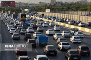 ترافیک سنگین در آزادراه کرج-تهران