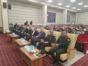 مراسم تکریم و معارفه فرمانده انتظامی شرق استان تهران در حال برگزاری است
