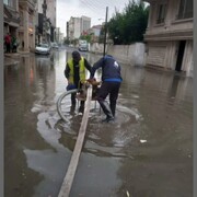رفع ۳۰ مورد آب‌گرفتگی معابر شهری با تلاش گسترده تیم‌های عملیاتی شهرداری آمل 