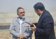 مخزن ۵۰۰۰ مترمکعبی آلوئک جنوبی پاکدشت در مسیر تکمیل