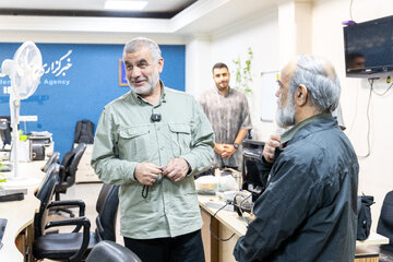 حضور علی نیکزاد نائب‌رئیس مجلس شورای اسلامی در خبرگزاری ایسنا