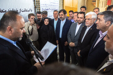 آغاز بهره برداری از کارخانه ریسندگی آریا ریس مهستان قم در روز دوم سفر معاون اول رییس جمهور به قم