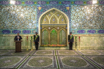 جلسه دومین کارگروه ملی زیارت با حضور محمد رضا عارف معاون اول رییس جمهور در روز دوم سفر به قم