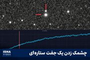 ویدیویی از چشمک زدن یک جفت ستاره‌ای