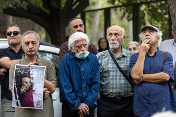 مراسم تشییع پیکر جواد مجابی
