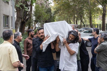 مراسم تشییع پیکر جواد مجابی