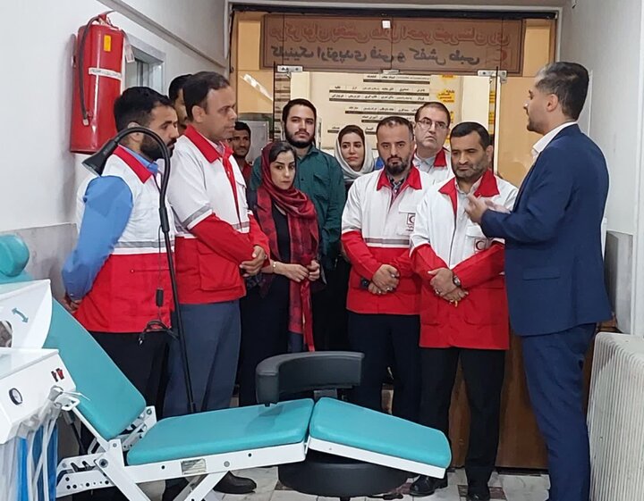 تجهیز درمانگاه هلال احمر شهرری با ۱۰ یونیت دندانپزشکی و تجهیزات تخصصی فیزیوتراپی
