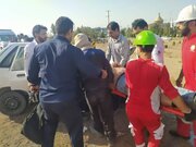 تصادف زنجیره‌ای در کرمان با ١۵ مصدوم