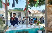تجدید میثاق دانشجویان و جهادگران جهاددانشگاهی گیلان با شهید ناوچه دنا در لاهیجان