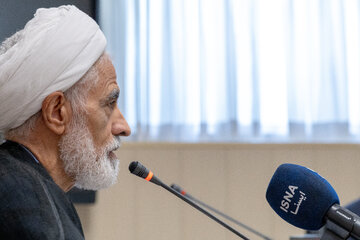 حجت‌الاسلام و المسلمین مجید انصاری، معاون حقوقی رئیس‌جمهوردر نشست هم اندیشی هیات پیگیری اجرای قانون اساسی