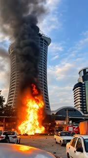 آتش‌سوزی گسترده در انبارهای رنگ‌فروشی متل قو پس از ساعت‌ها مهار شد