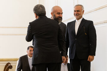 دیدار بافل طالبانی، رئیس اتحادیه میهنی کردستان عراق با سید عباس عراقچی، وزیر امور خارجه