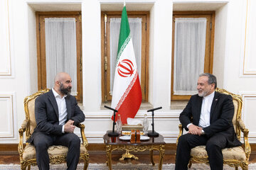 دیدار بافل طالبانی، رئیس اتحادیه میهنی کردستان عراق با سید عباس عراقچی، وزیر امور خارجه