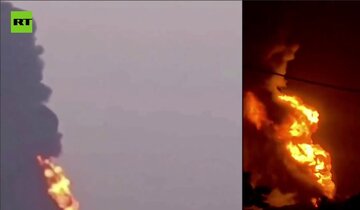 انفجار شدید در یک کارخانه نمک در مکزیک+فیلم