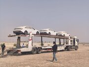 نخستین محموله خودروهای منطقه آزاد مهران وارد شد