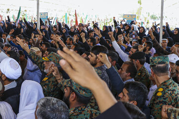 تشییع پیکر شهید «مولوی یوسف گرگیج» - زاهدان
