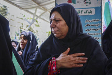 تشییع پیکر شهید «مولوی یوسف گرگیج» - زاهدان