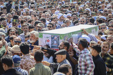 تشییع پیکر شهید «مولوی یوسف گرگیج» - زاهدان
