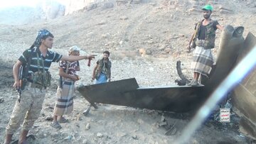 انتشار فیلمی از جنگنده F-۱۵ سعودی ساقط شده توسط پدافند هوایی یمن