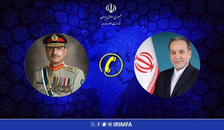 رایزنی تلفنی عراقچی با همتای ترکیه ای و فرمانده ارتش پاکستان