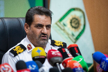 سردار ابوالفضل موسوی پور، رئیس پلیس راهور تهران در نشست خبری