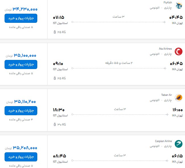 قیمت بلیت پروازهای ترکیه و عمان چند؟