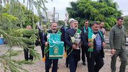 حضور پرچم متبرک حرم حضرت معصومه(س) در مازندران