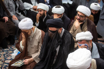 حضور مراجع، علما، روحانیون و مردم در بیت آیت الله شبیری زنجانی - قم