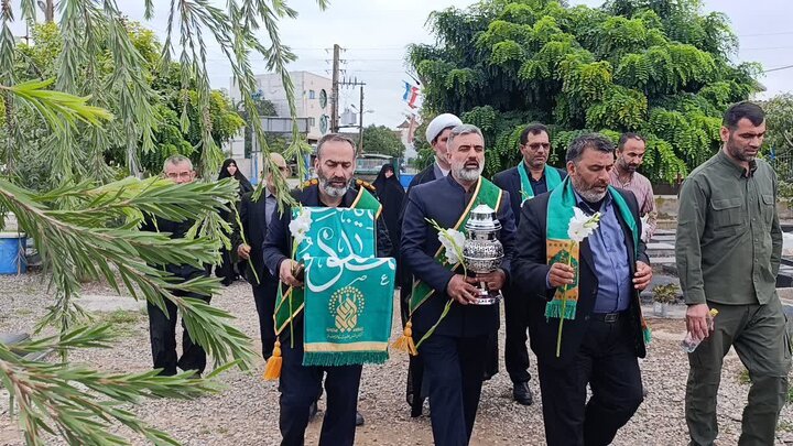 حضور پرچم متبرک حرم حضرت معصومه(س) در مازندران