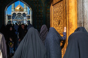 دسته عزای خادمان حرم کریمه اهل بیت(ع) در روز وفات حضرت فاطمه معصومه(س)