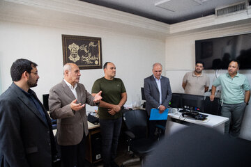 حضور سعید حبیبا، رئیس سازمان امور دانشجویان در خبرگزاری دانشجویان ایران (ایسنا)