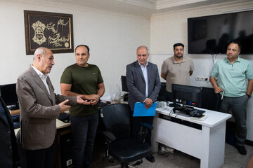 حضور سعید حبیبا، رئیس سازمان امور دانشجویان در خبرگزاری دانشجویان ایران (ایسنا)
