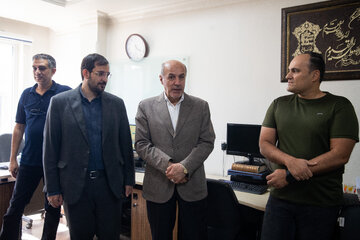 حضور سعید حبیبا، رئیس سازمان امور دانشجویان در خبرگزاری دانشجویان ایران (ایسنا)