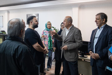 حضور سعید حبیبا، رئیس سازمان امور دانشجویان در خبرگزاری دانشجویان ایران (ایسنا)
